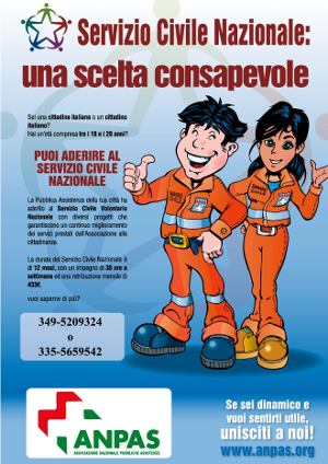 volantino Servizio Civile Nazionale